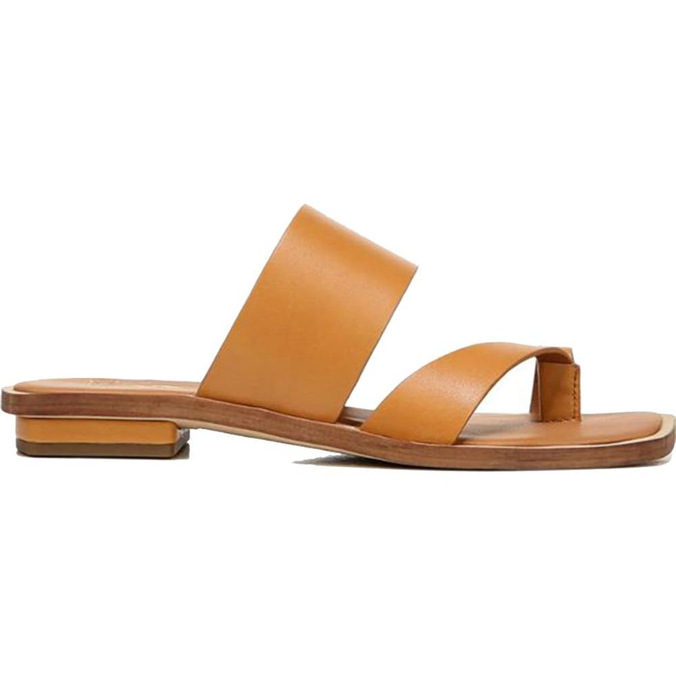 brown leather sandal