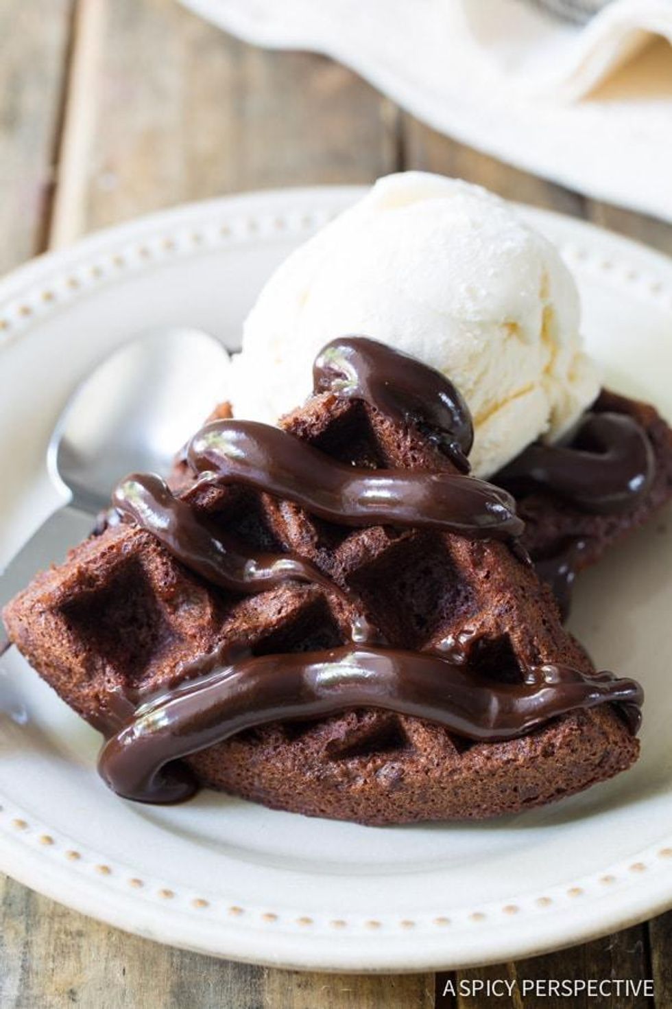 Brownie Belgium Waffles A La Mode