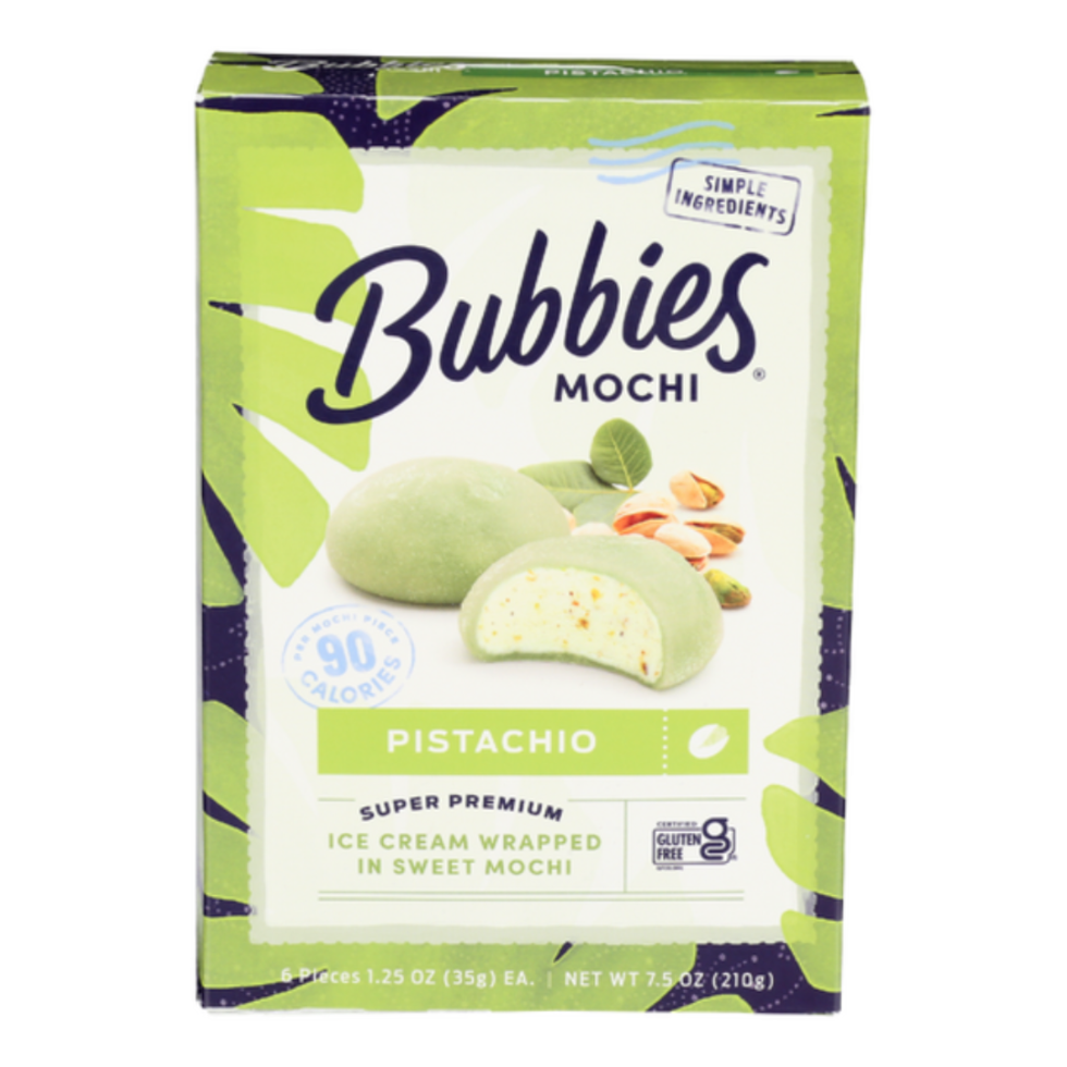 Bubbies Ice Cream Pistachio Mochi Ice Cream