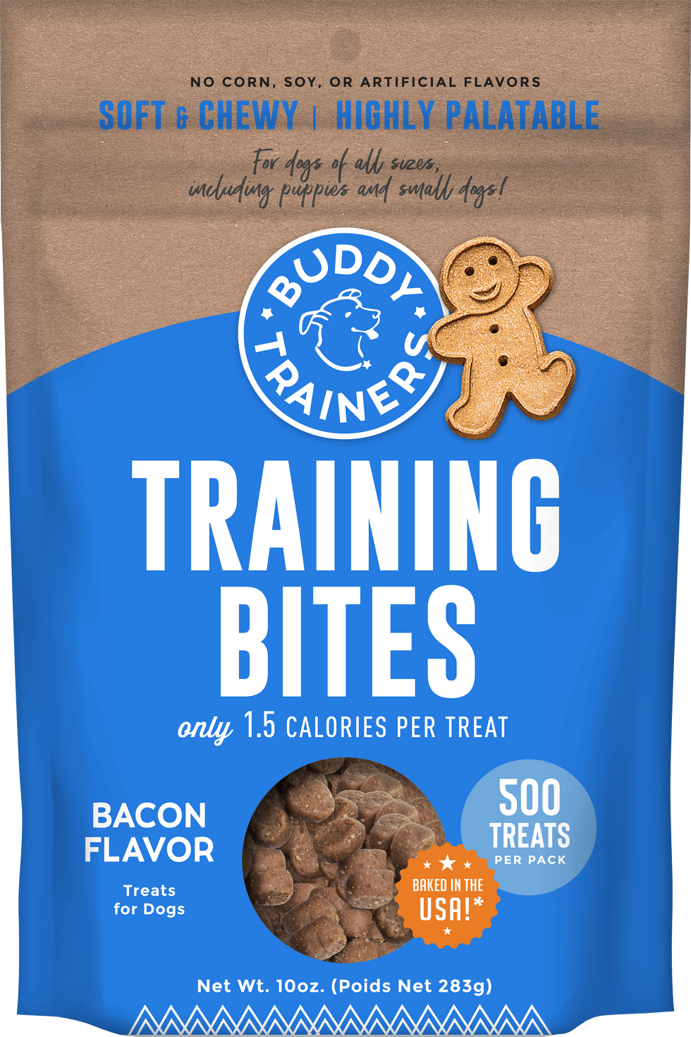 Buddy Biscuits Trainers Training Bites Bacon Flavor Dog Treats