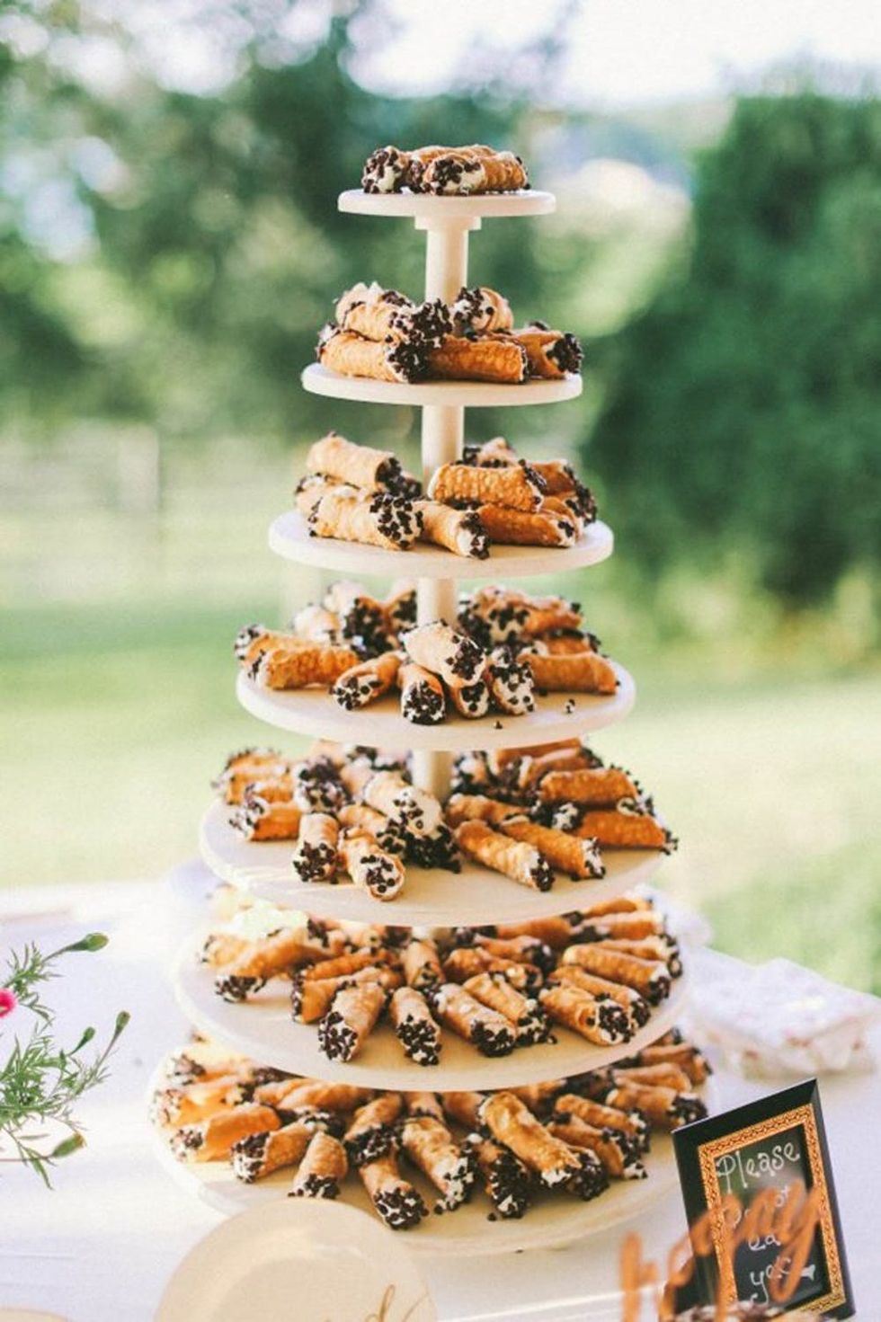 Budget-Friendly Dessert - Cannoli Tower