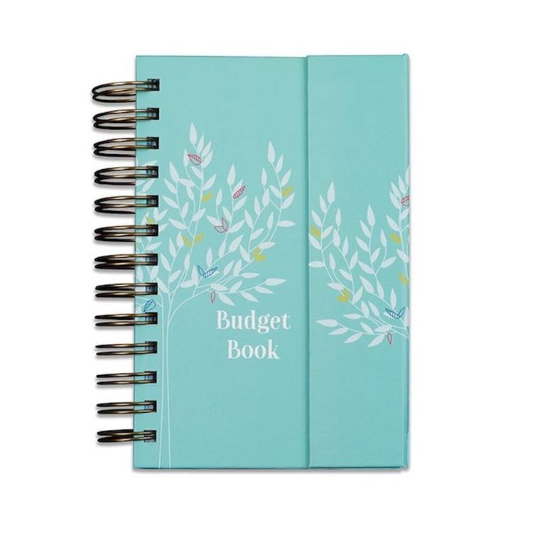 Monthly Budget Planner Book (Undated) With 12 Pockets For Income, Debt,  Saving, Expense And Bill Tracker Organizer, Purple, Spiral Design