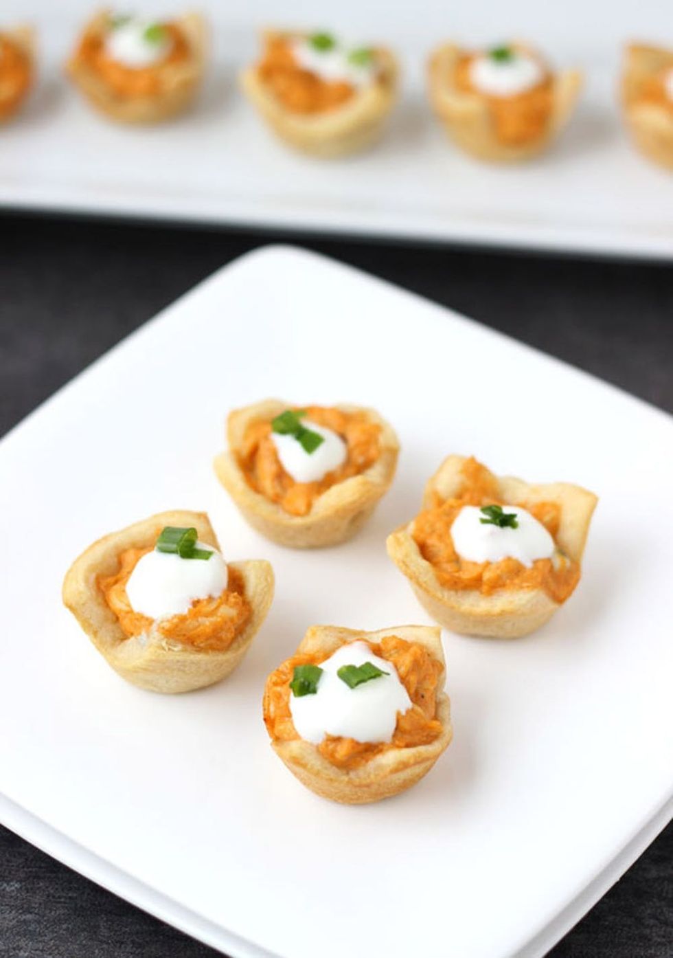 Buffalo Chicken Dip Bites