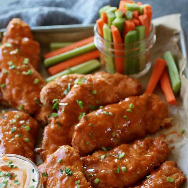 Buffalo Chicken Strips with Buffalo Ranch