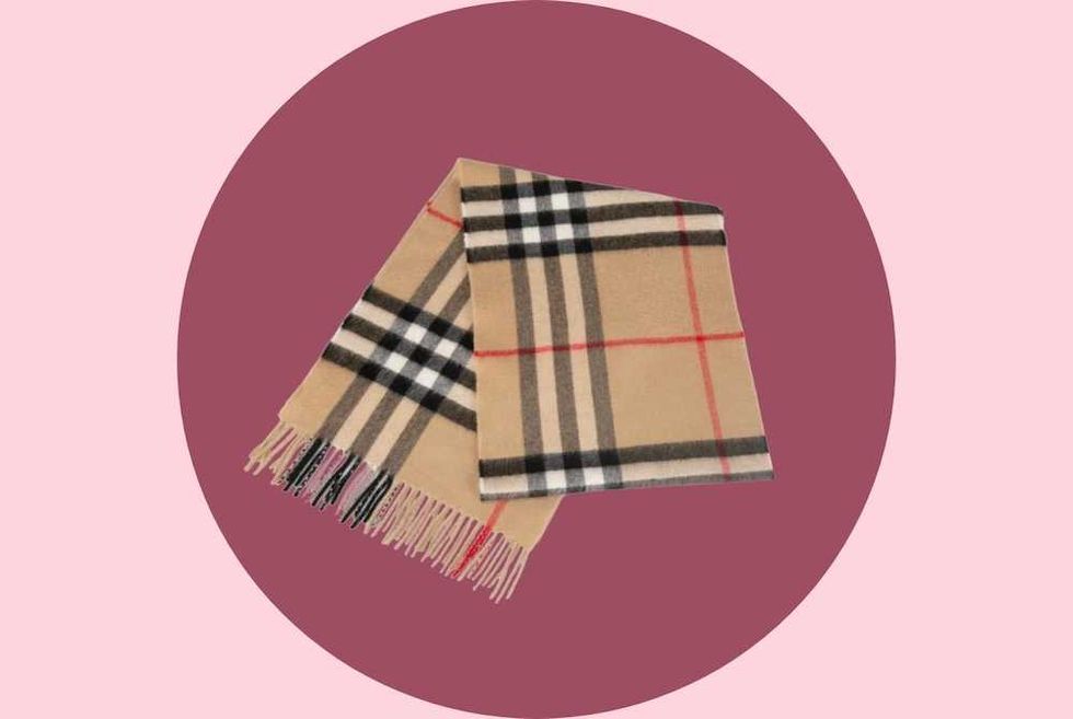 Burberry Check Cashmere Scarf