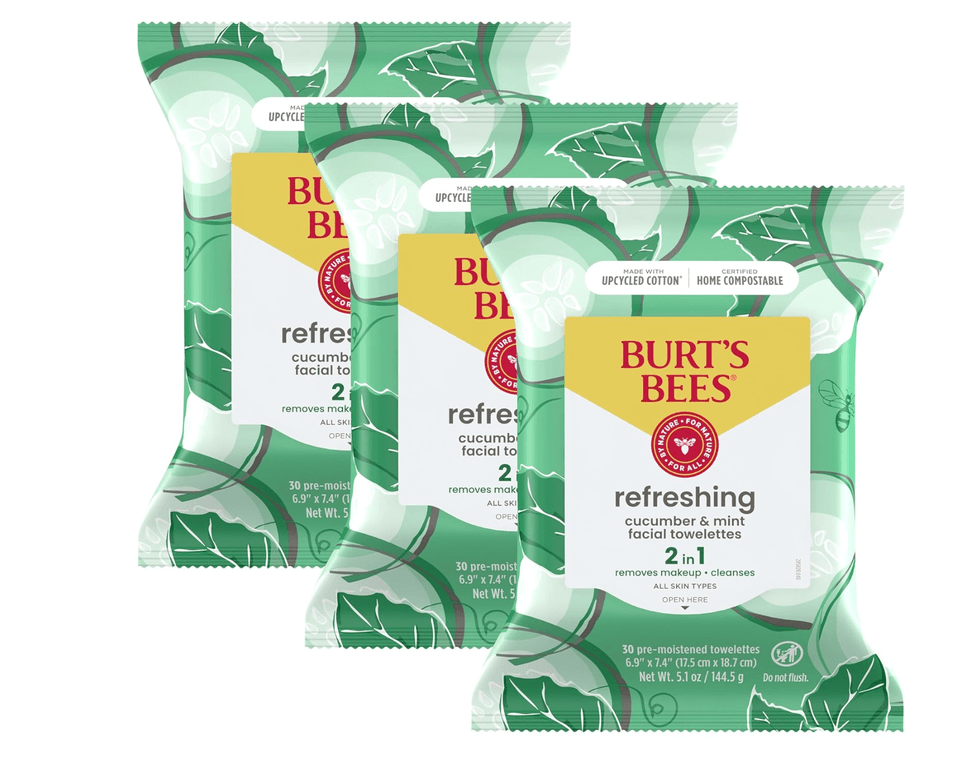 Burt's Bees Facial Cleansing Towelettes (Cucumber & Mint)