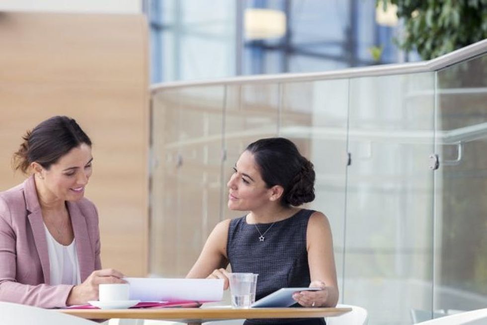businesswomen meeting