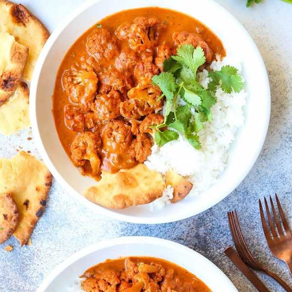 Butter Cauliflower Bowls indian food