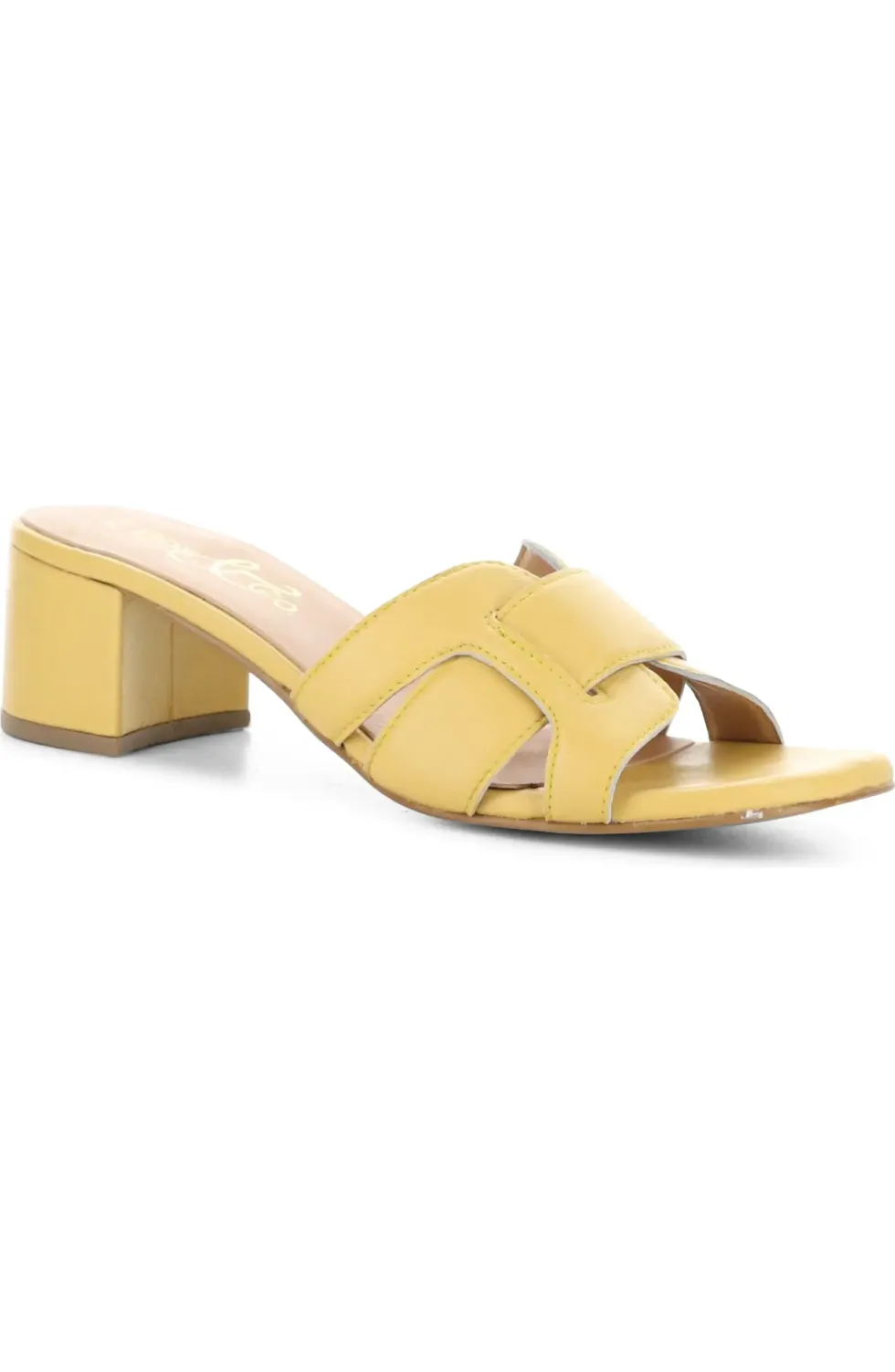 butter yellow Bos. & Co. Uplift Sandal