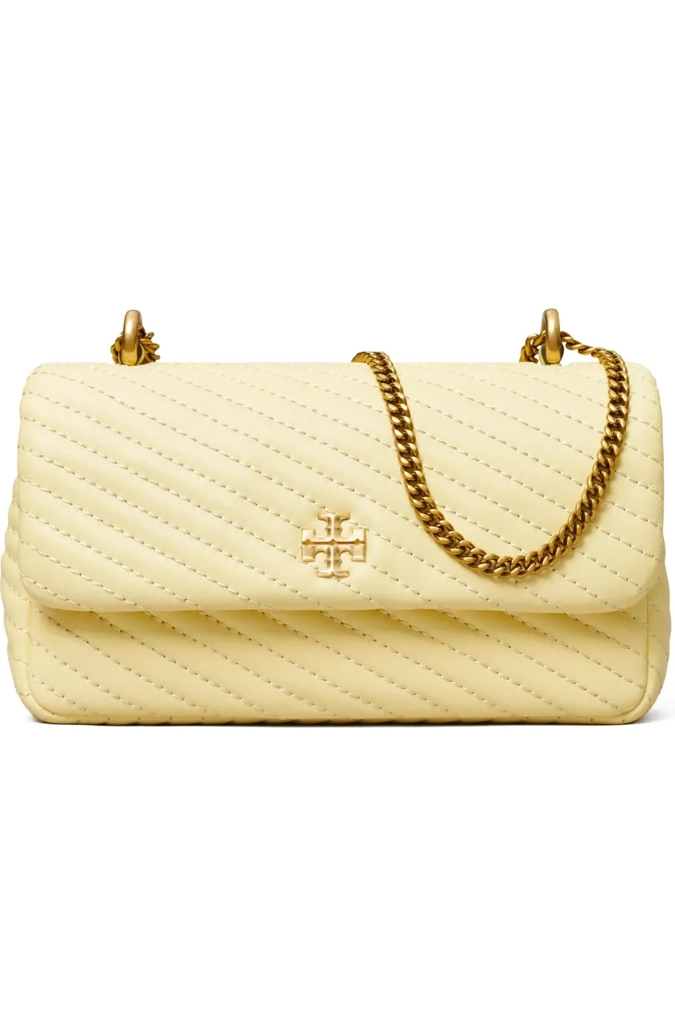 butter yellow Tory Burch Mini Kira Butter Bag
