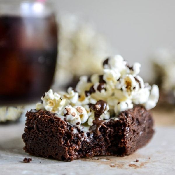 Buttered Popcorn Crunch Brownies
