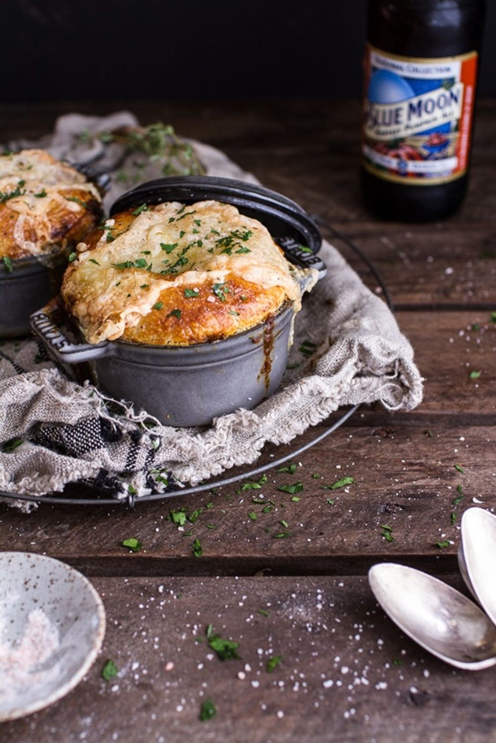 Butternut Squash + Beefy Mushroom Pot Pies