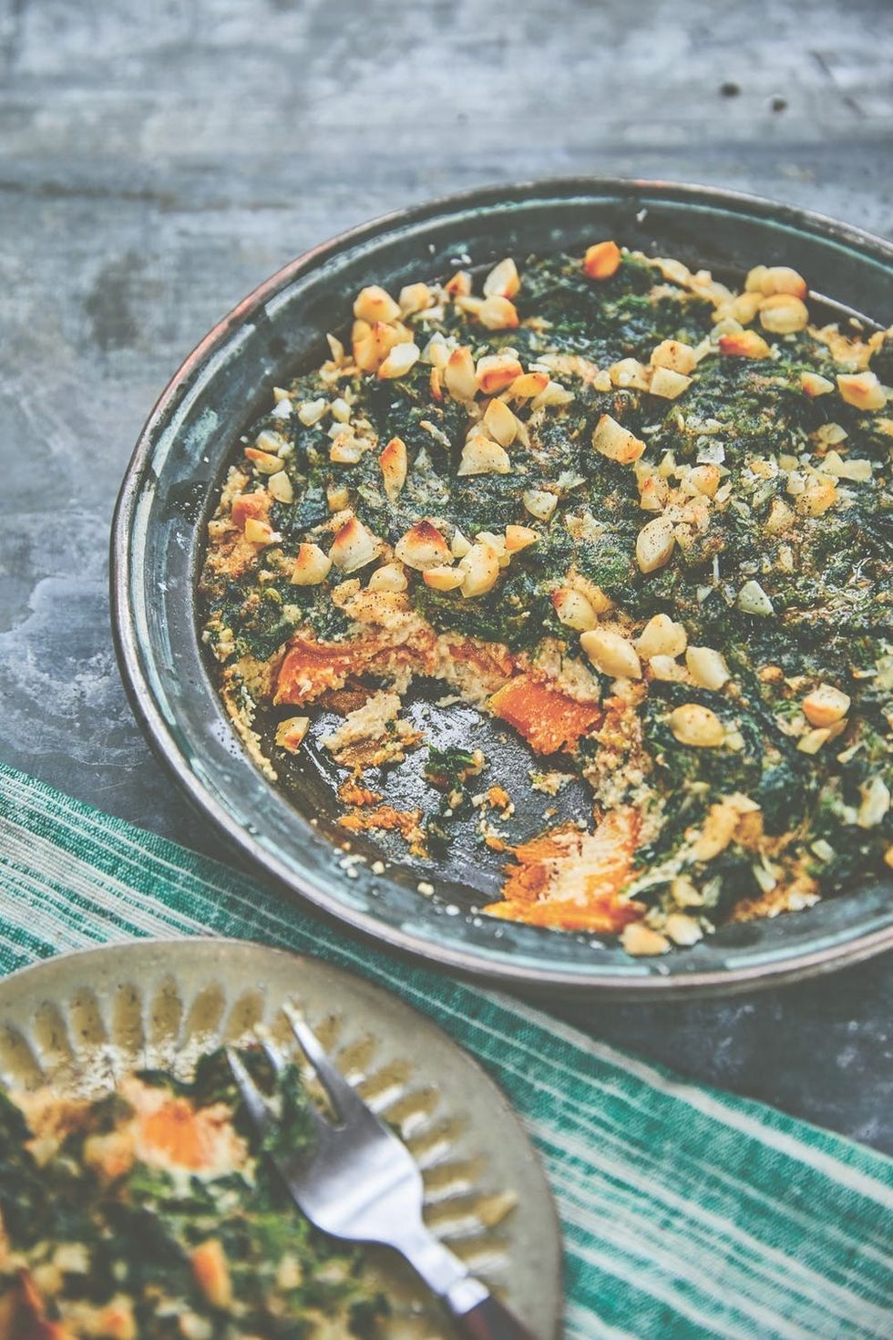 Butternut Squash + Spinach Casserole