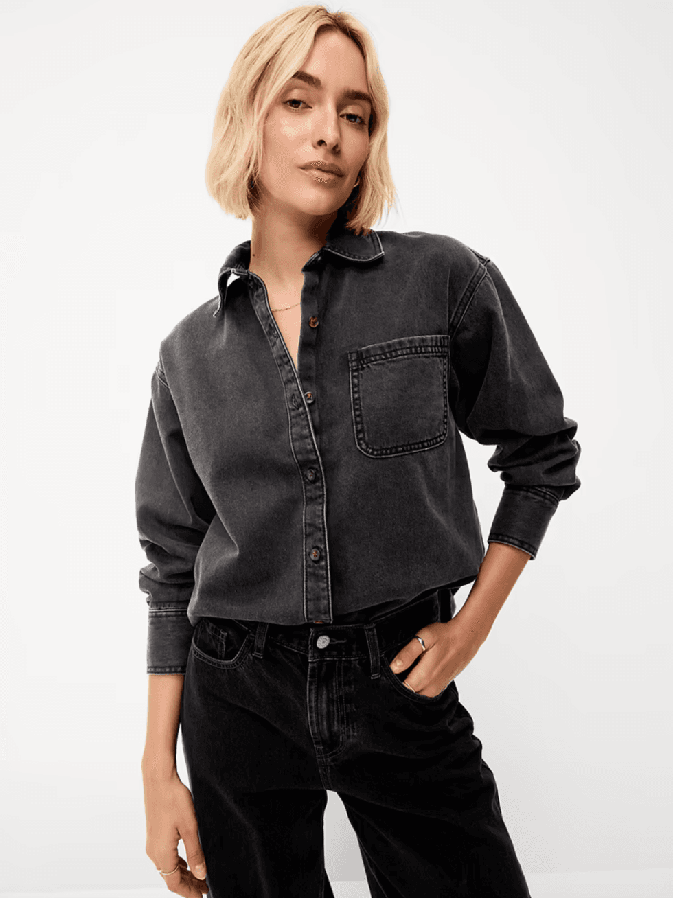 Button-Down Jean Shirt