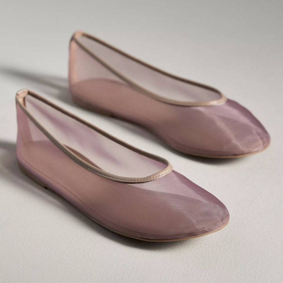 By Anthropologie Mesh Ballet Flats