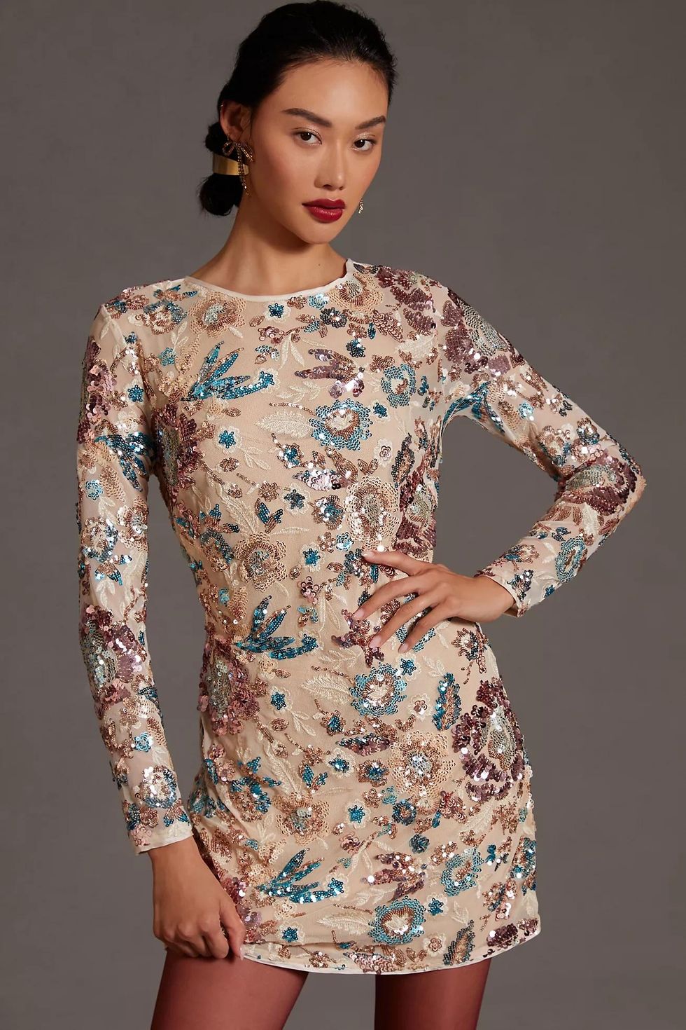 By Anthropologie Sequin Mini Dress