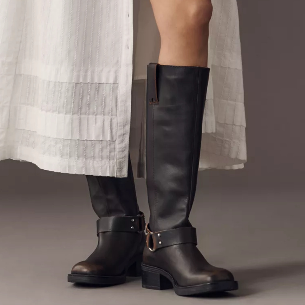 By Anthropologie Tall Moto Boots