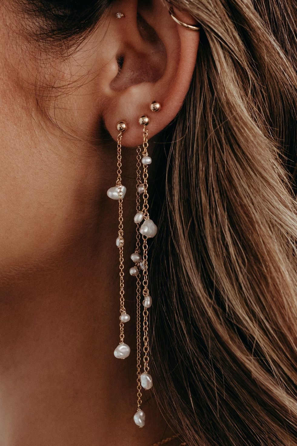 BYCHARI Coco Shoulder Duster Earrings ($125)