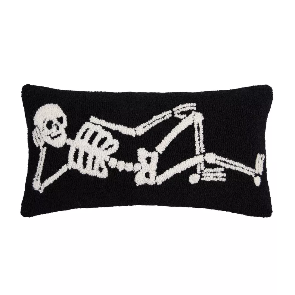 C&F Home Relaxed Skeleton Hooked Throw Pillow