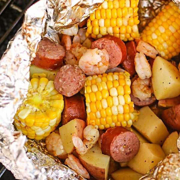 Cajun-Style Grill Foil Packets Camping Recipes