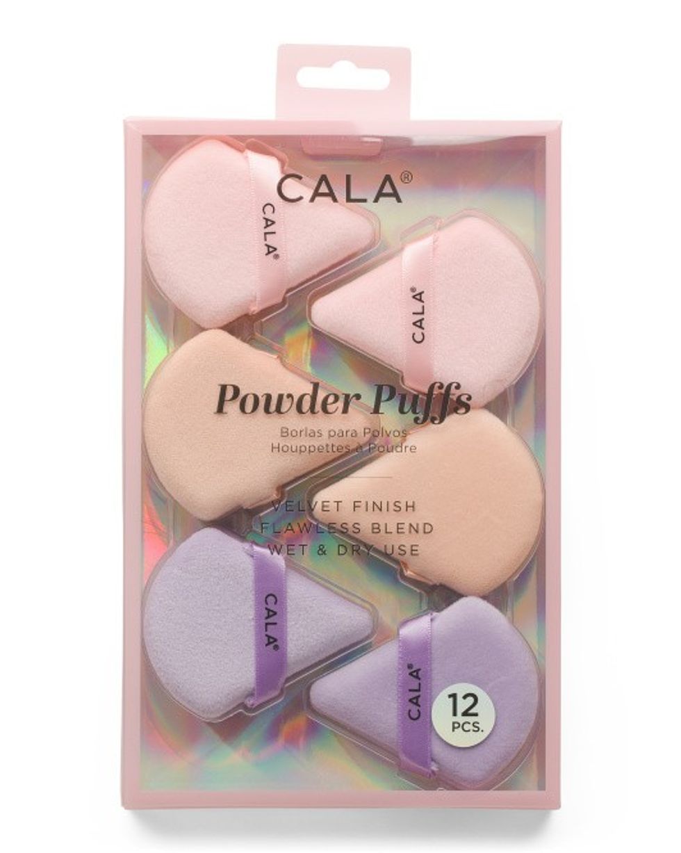Cala 12pc Cosmetic Powder Puffs