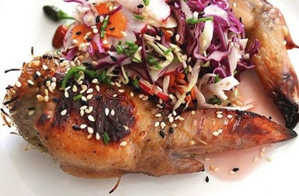 Cambodian Style Pork Stuffed Chicken Wings