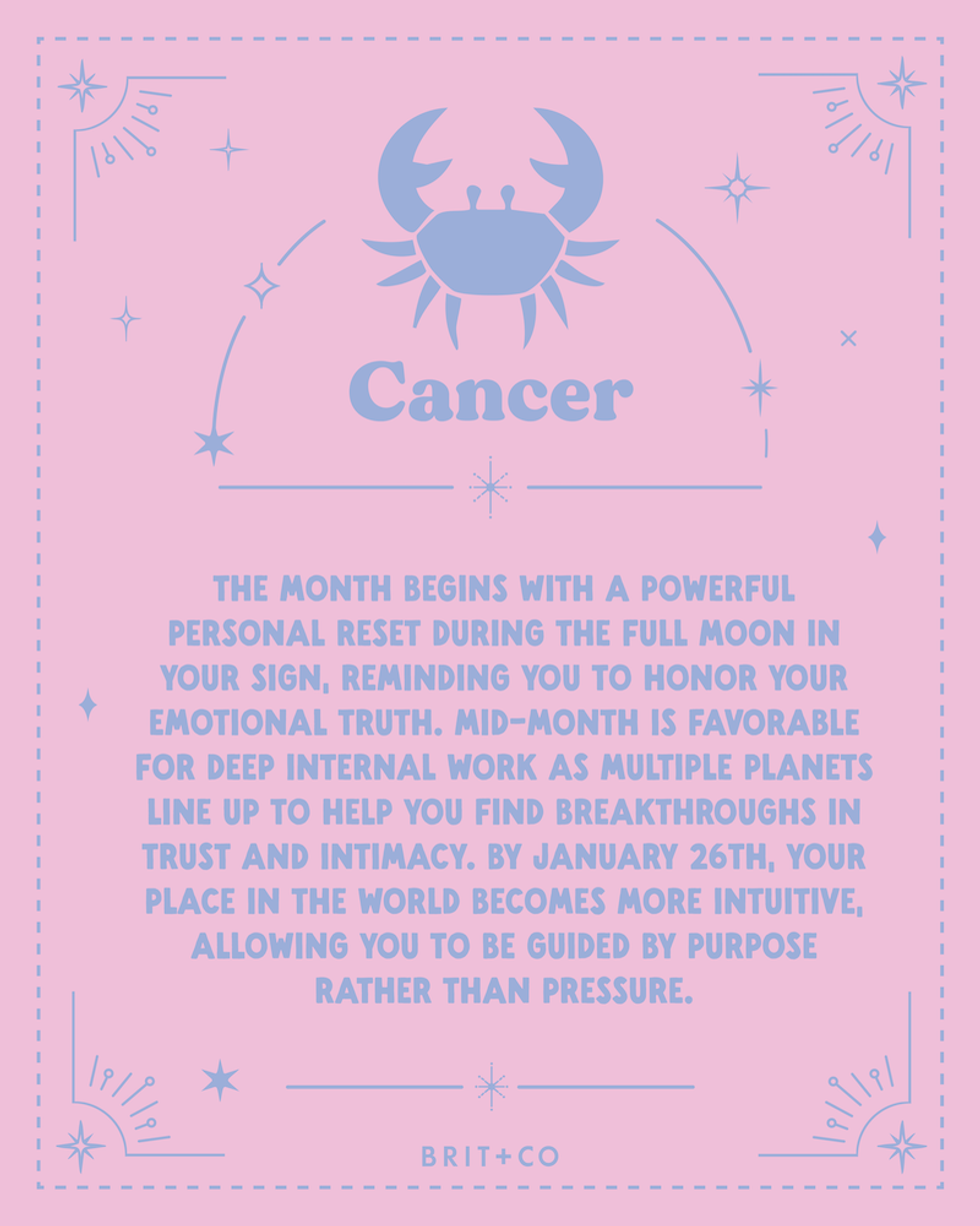 Cancer January Horoscope 2026
