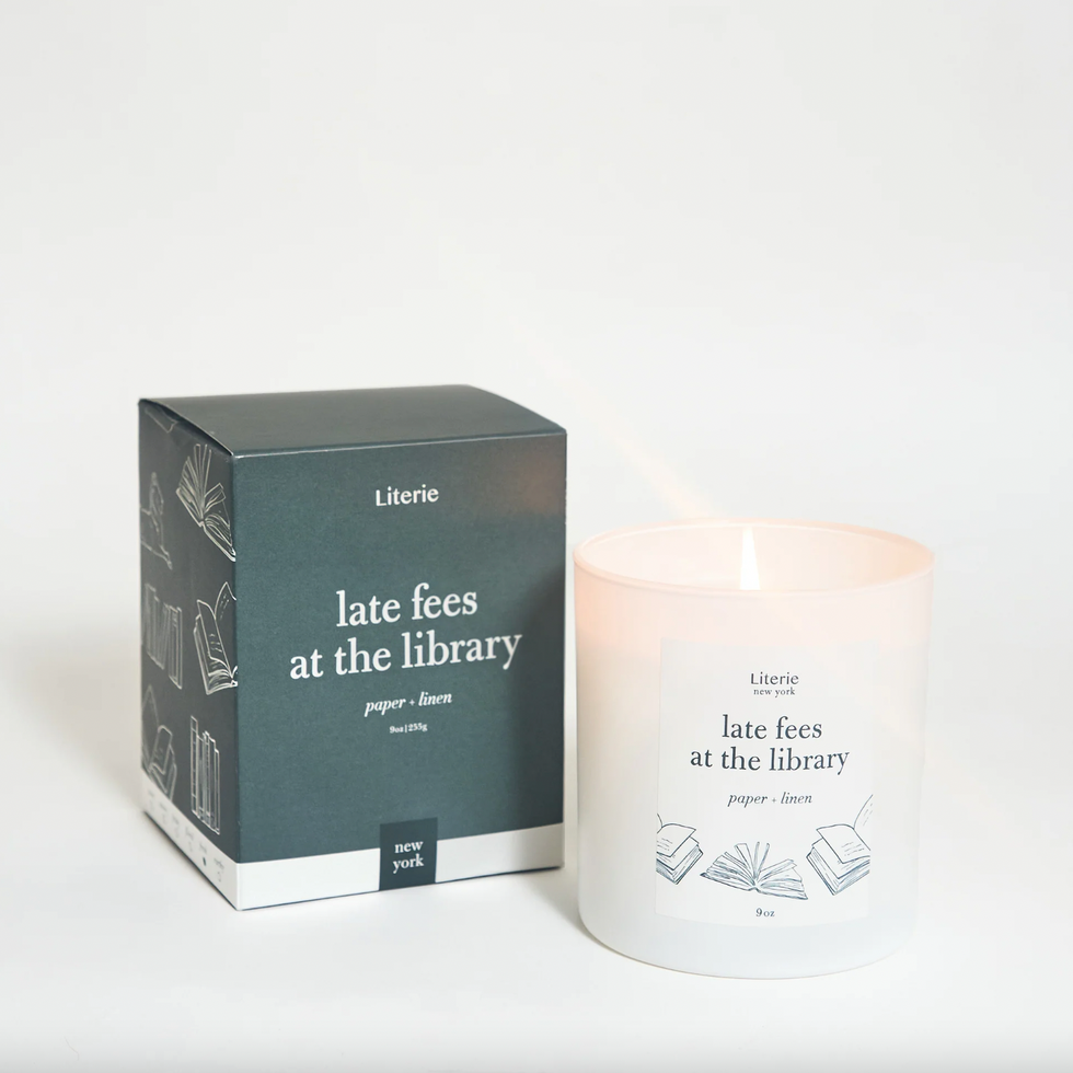 candle gift for book lovers