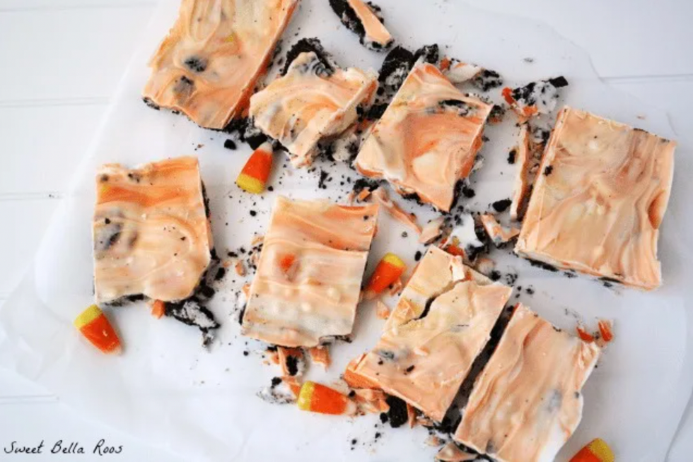 Candy Corn Cookie Bark