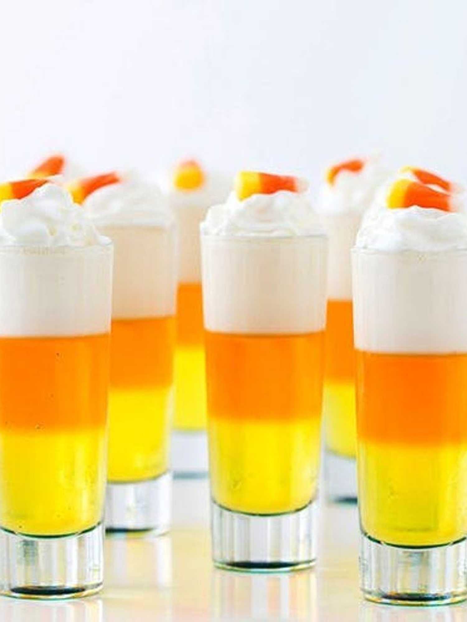 Candy Corn Jello Shots