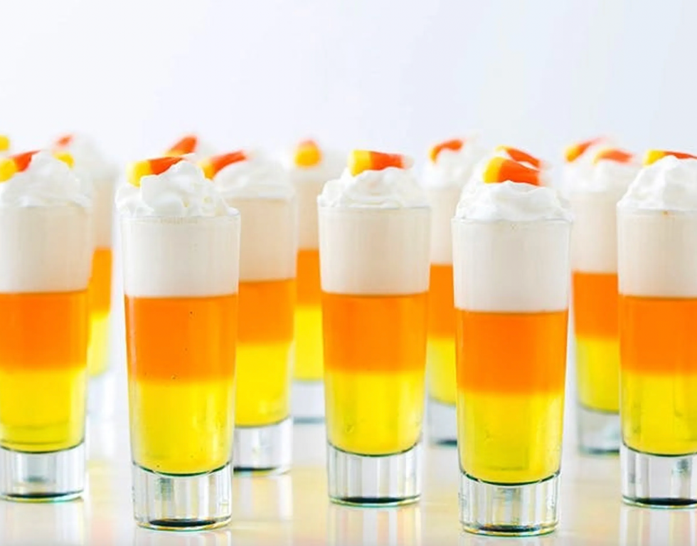 Candy Corn Jello Shots