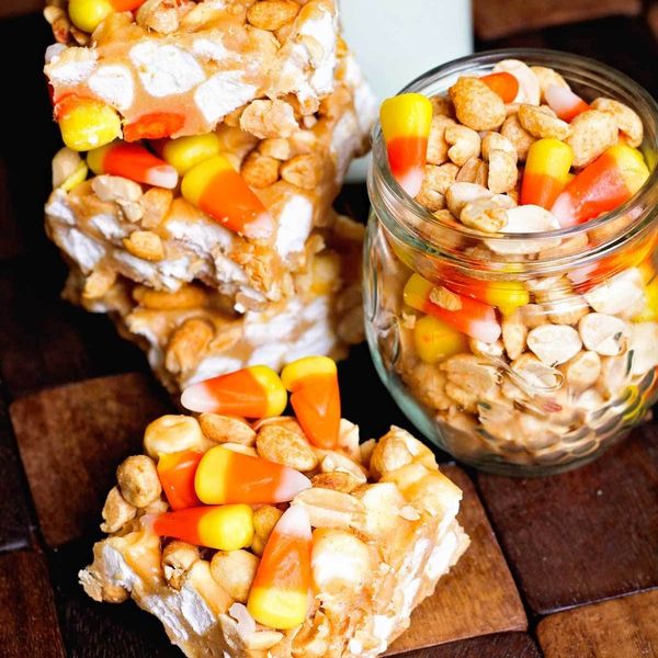 Candy Corn Peanut Bars
