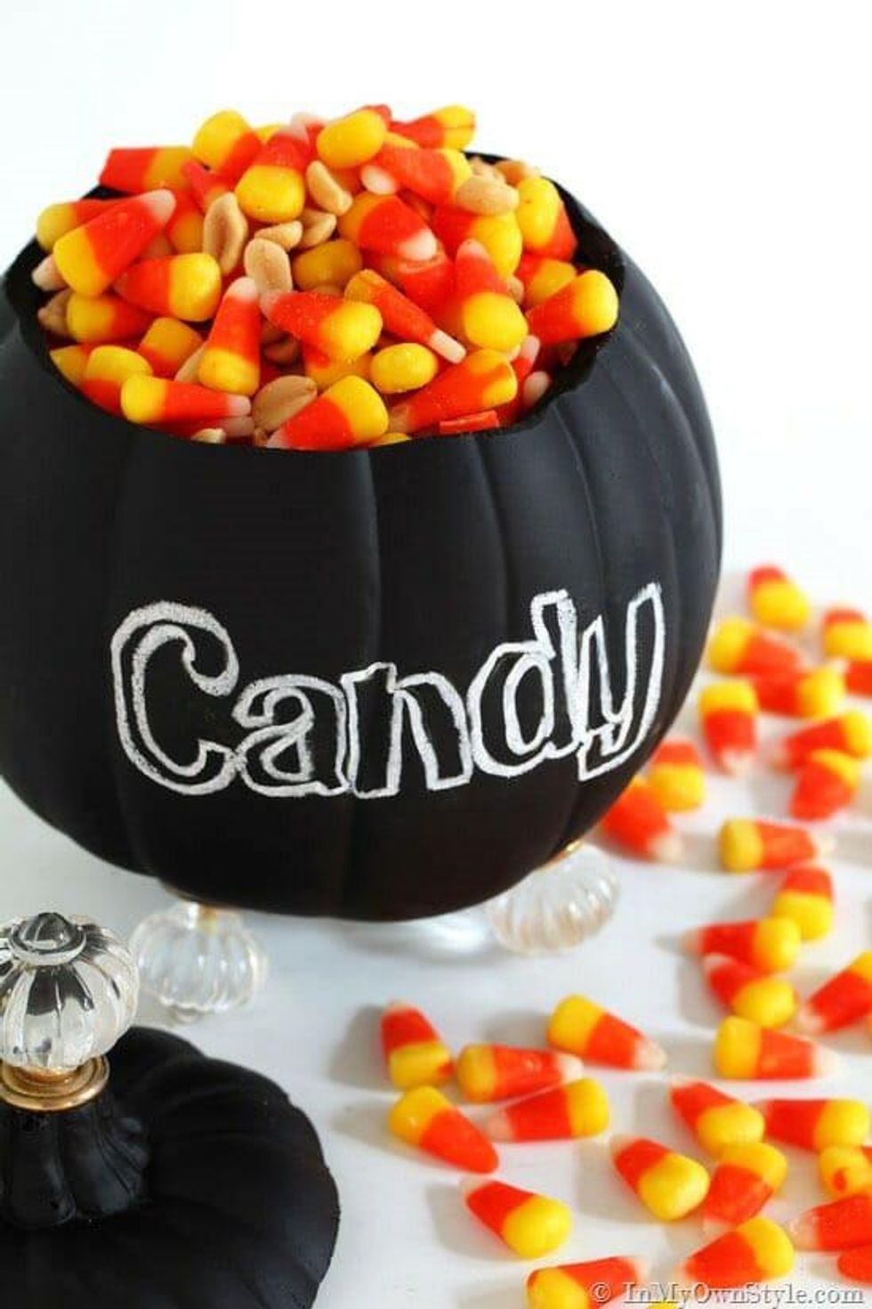 Candy Jar Carved Pumpkin