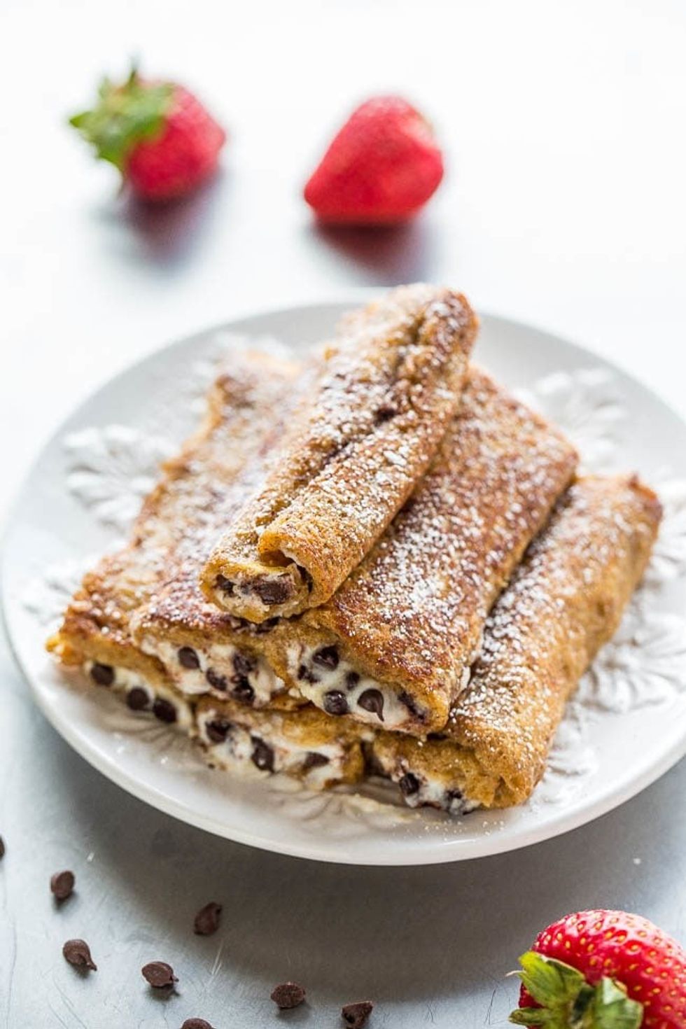 Cannoli French Toast Rollups