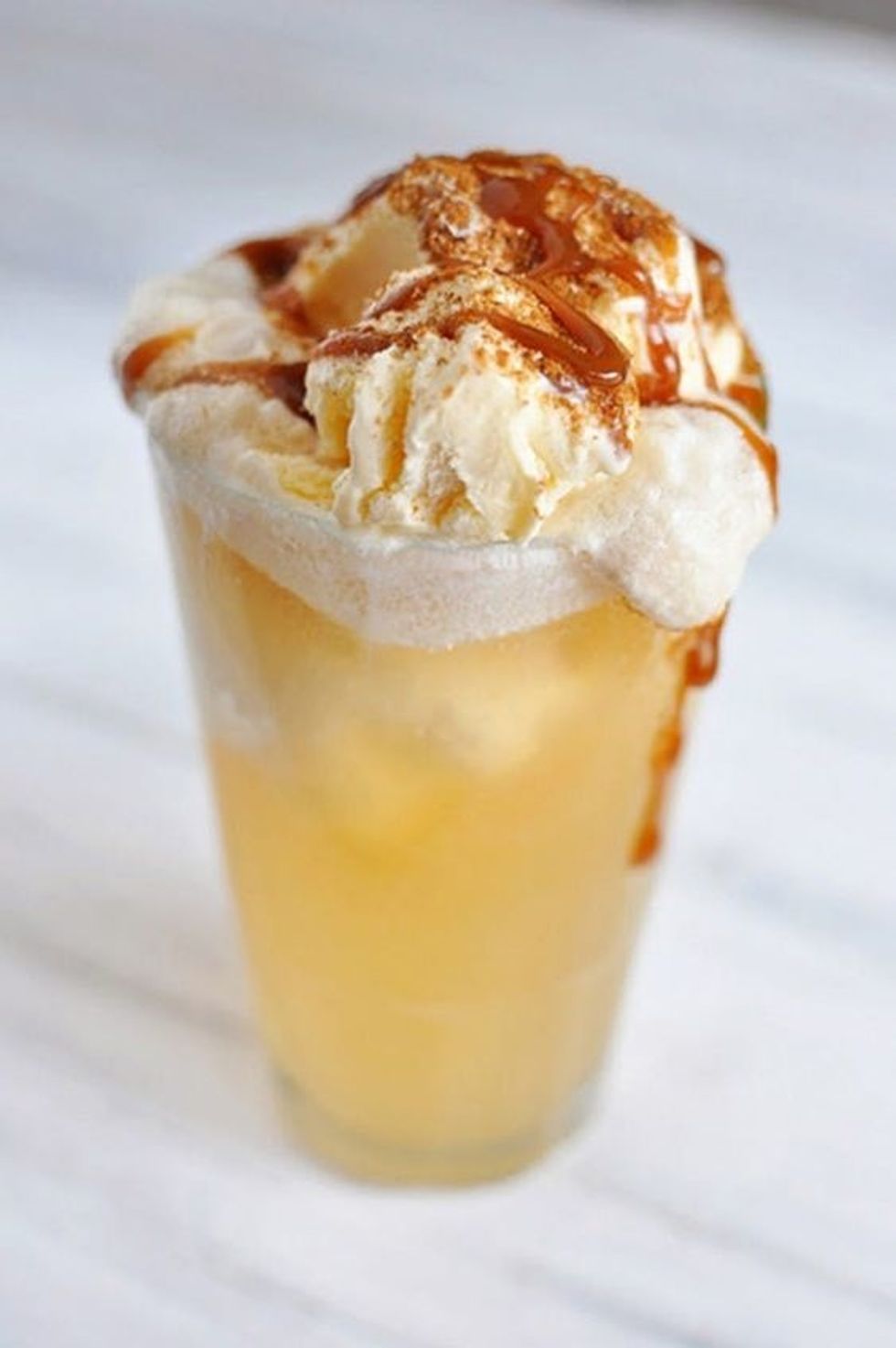 Caramel Apple Cider Float