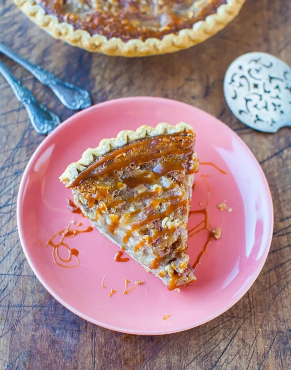 Caramel Apple Crumble Pie