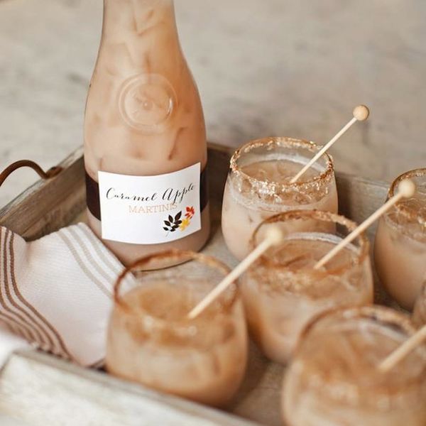 Caramel Apple Martini Fall Cocktail Recipe