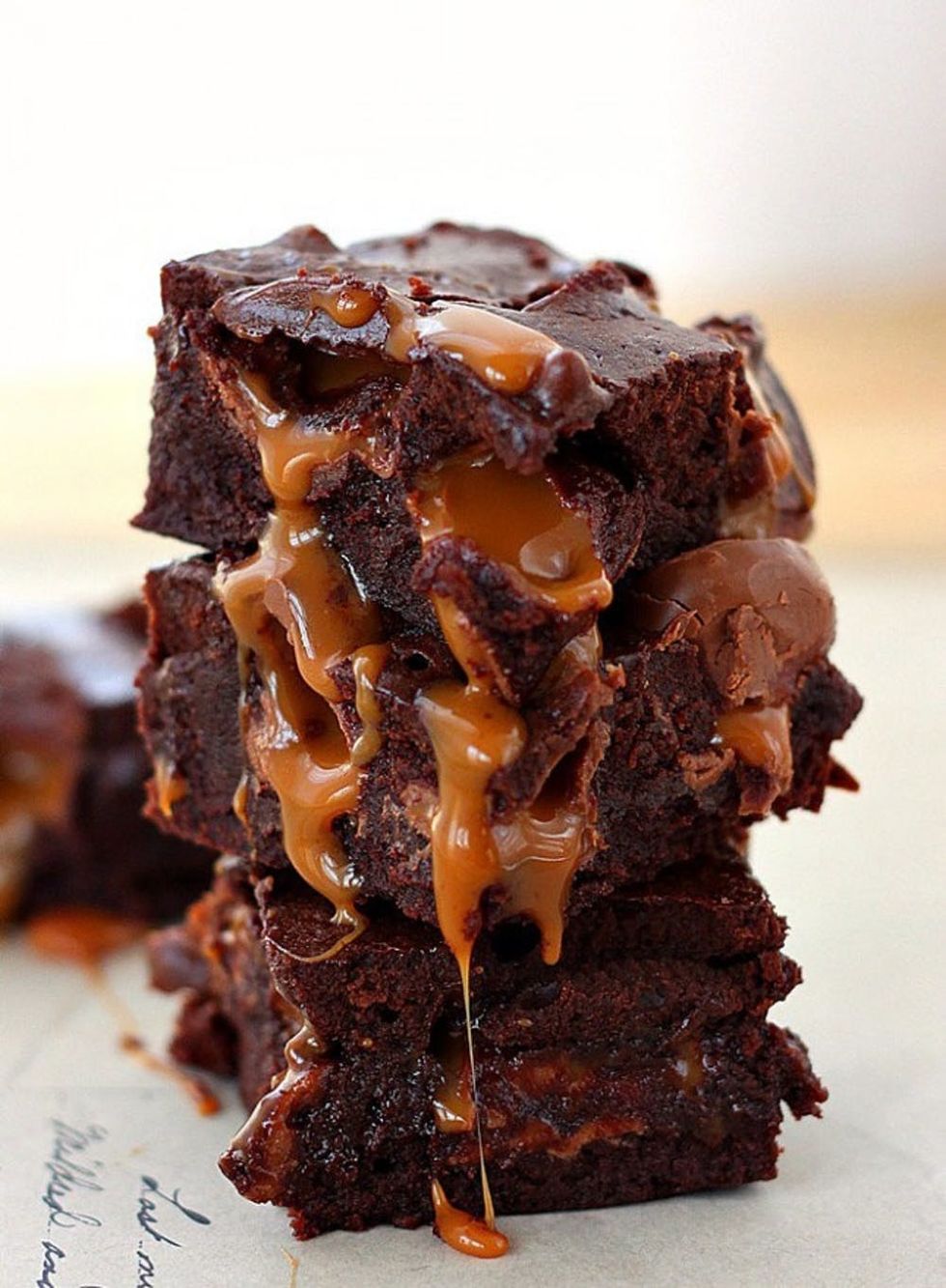 Caramel Kisses Brownies fun desserts to make