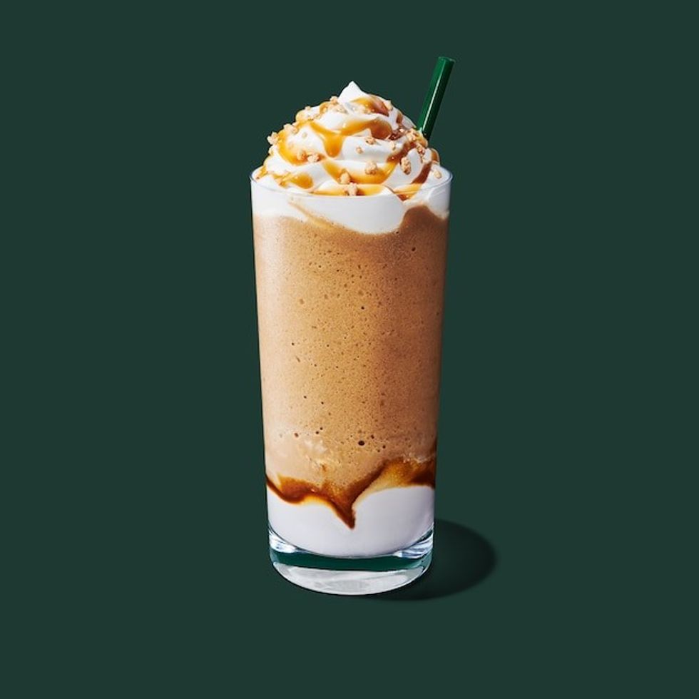 Caramel Ribbon Crunch Frappuccino
