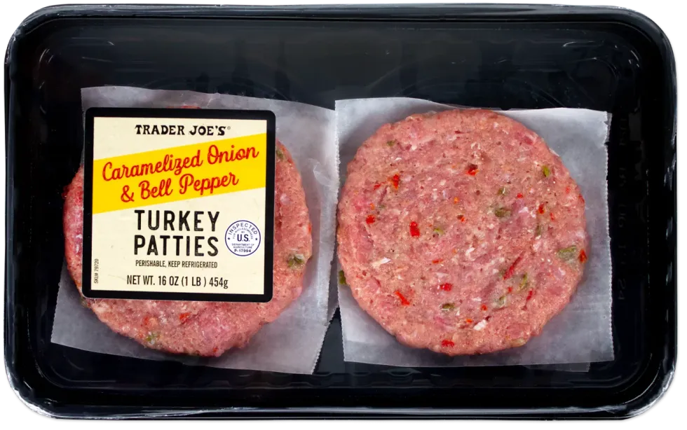 Caramelized Onion & Bell Pepper Turkey Patties