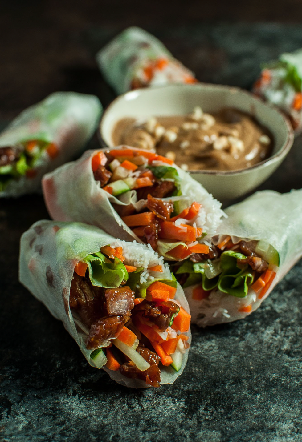 Caramelized Pork Summer Rolls