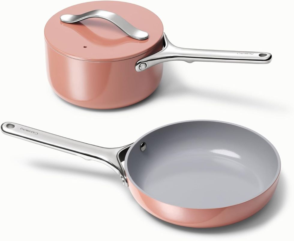 Caraway Mini Duo Non-Stick Ceramic Mini Fry Pan & Mini Sauce Pan