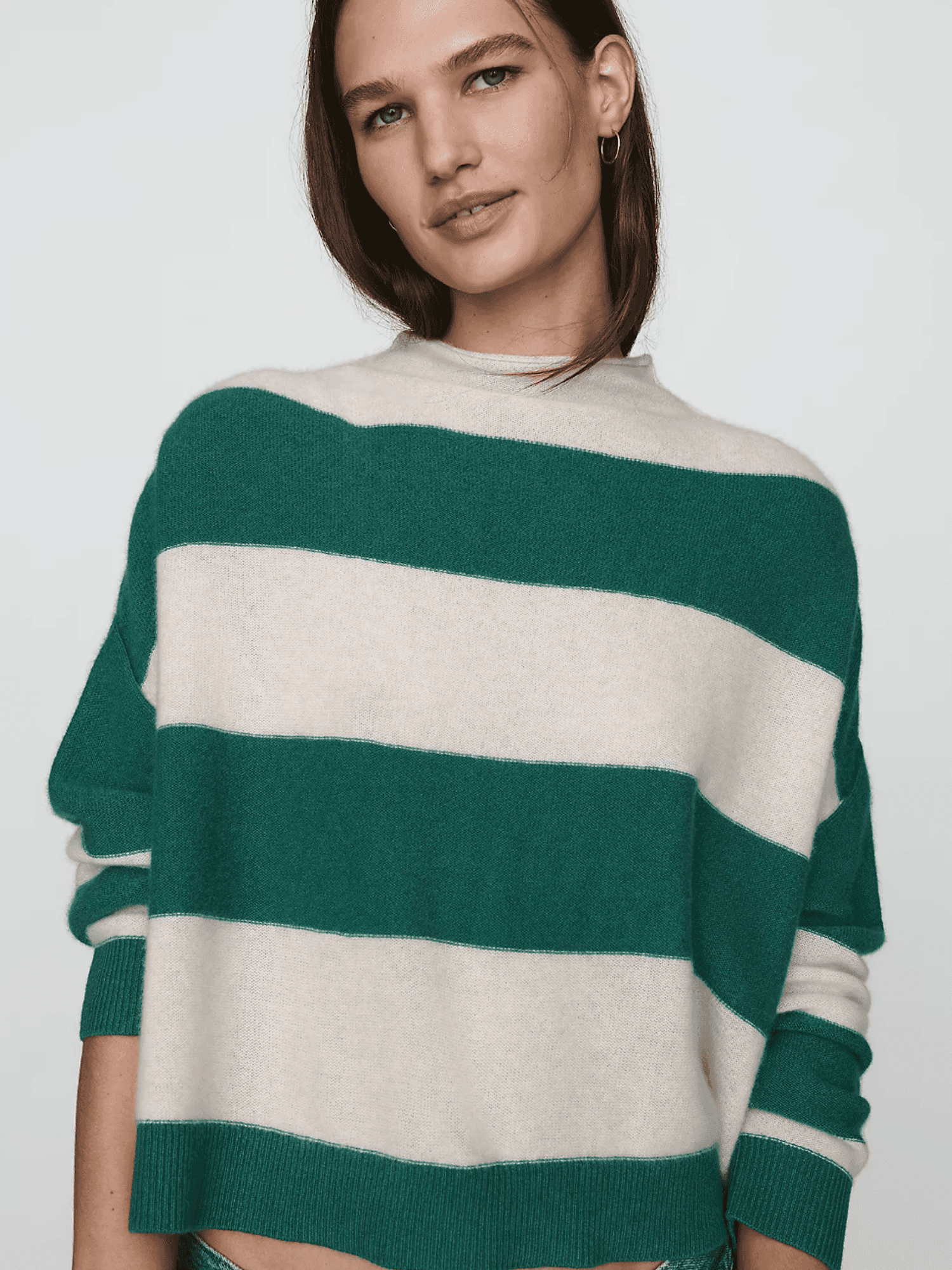 Cashmere Mock-Neck Sweater