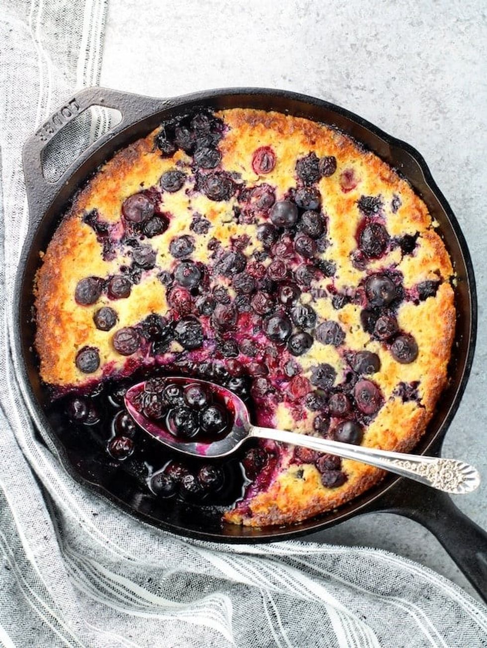 Cast-Iron Lemon Blueberry Cobbler