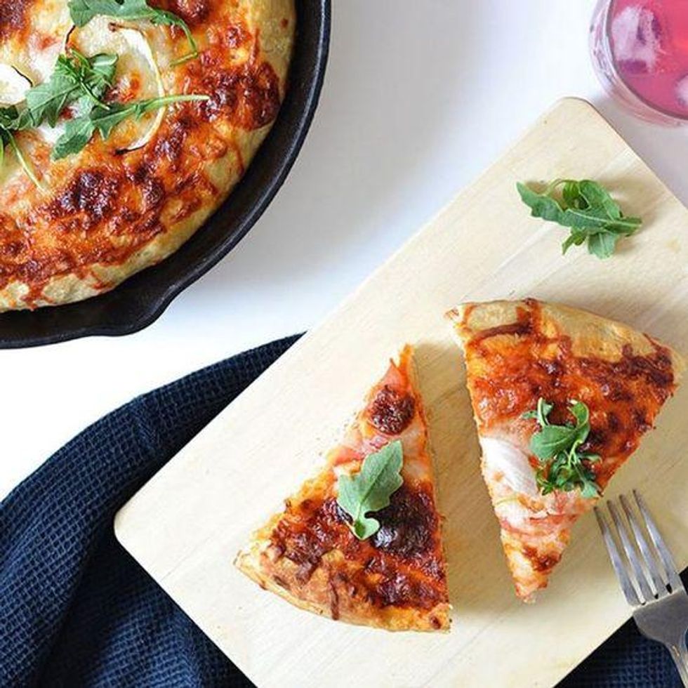 Cast Iron Skillet Pizza recipe for unique dinner ideas