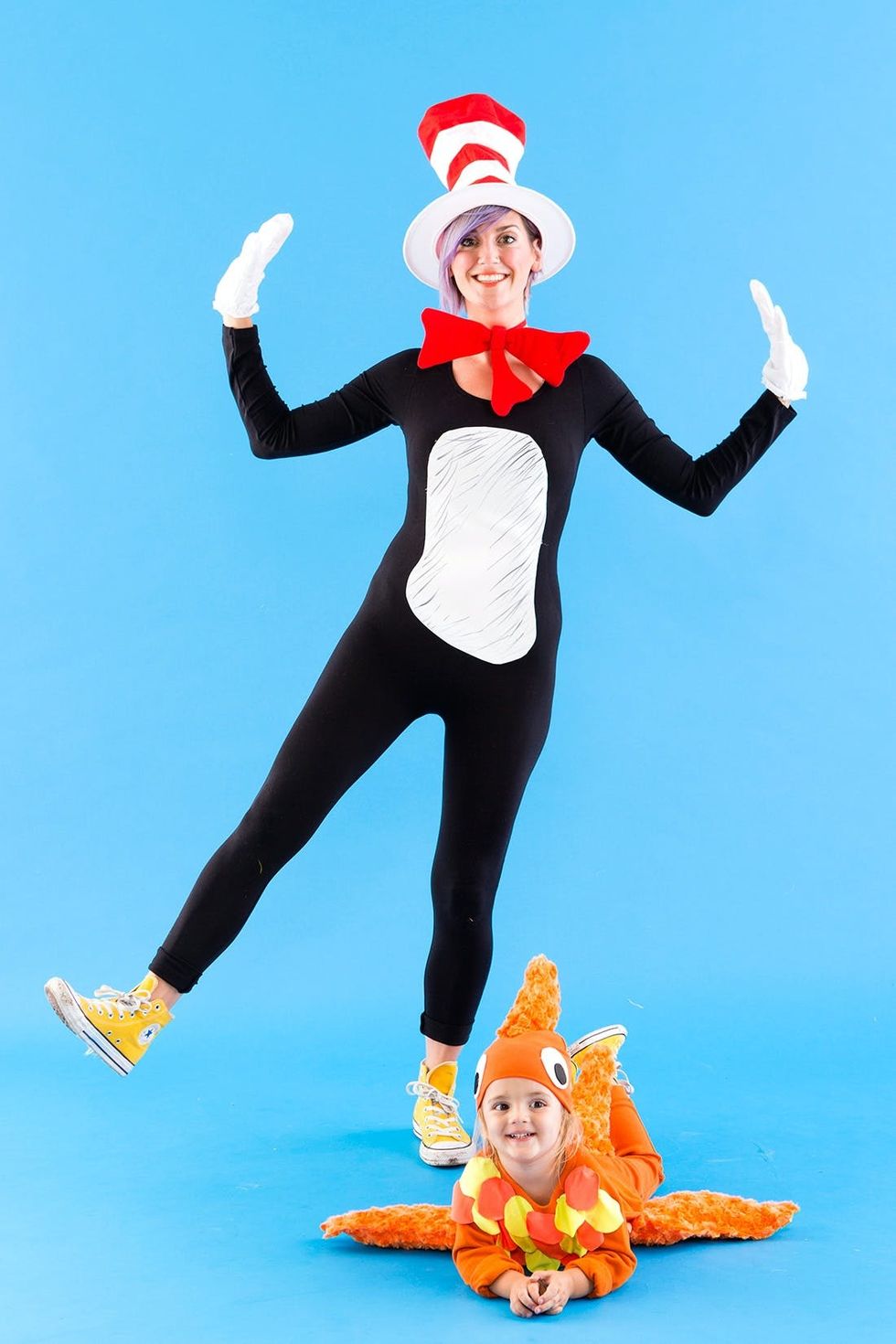 Cat In the Hat and Goldfish Halloween Costumes