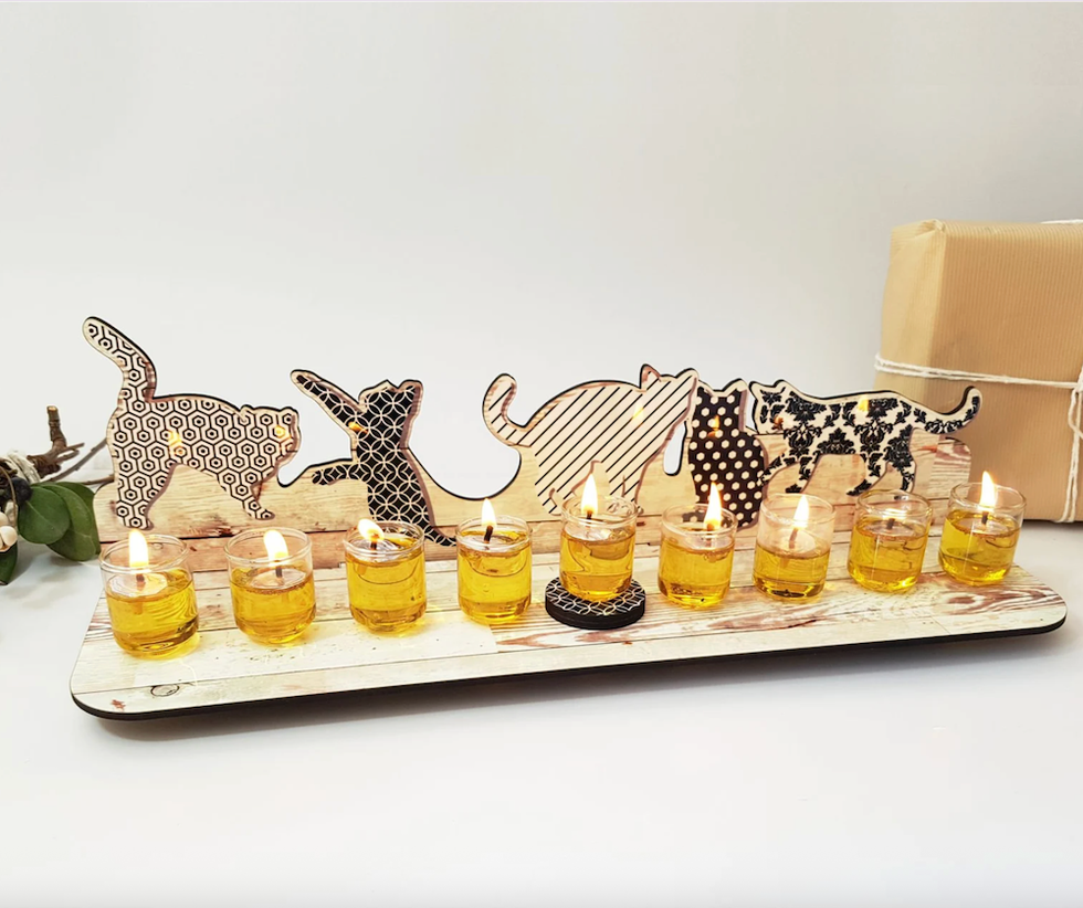 Cat Lover's Menorah