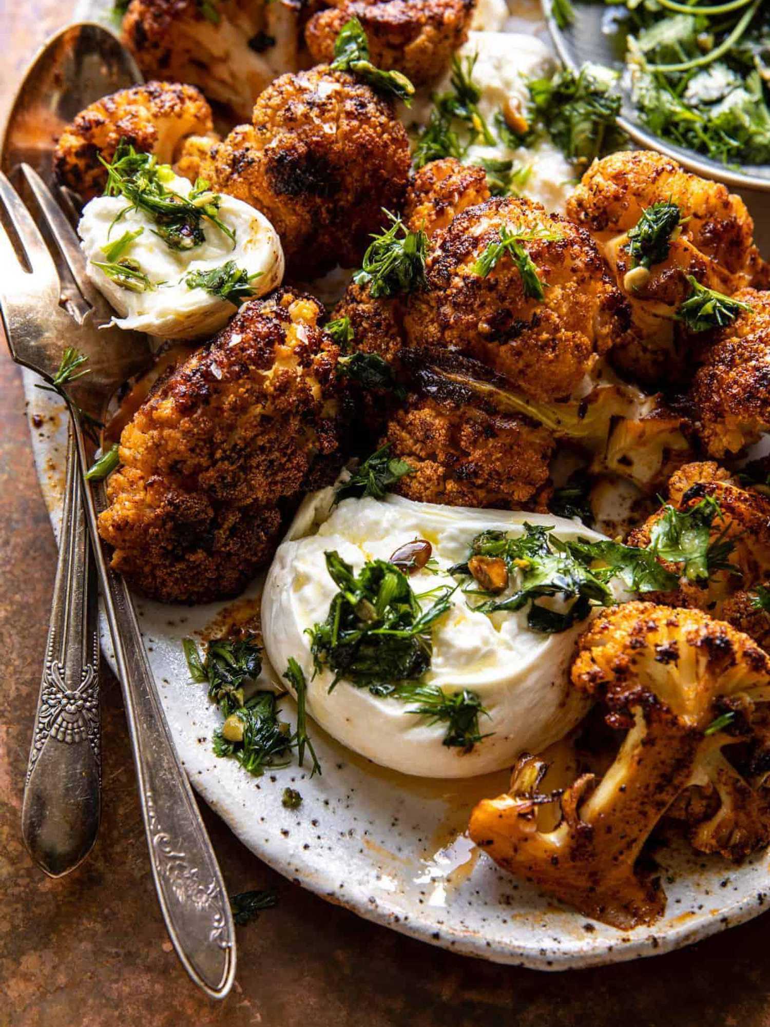 Cauliflower And Burrata Dish