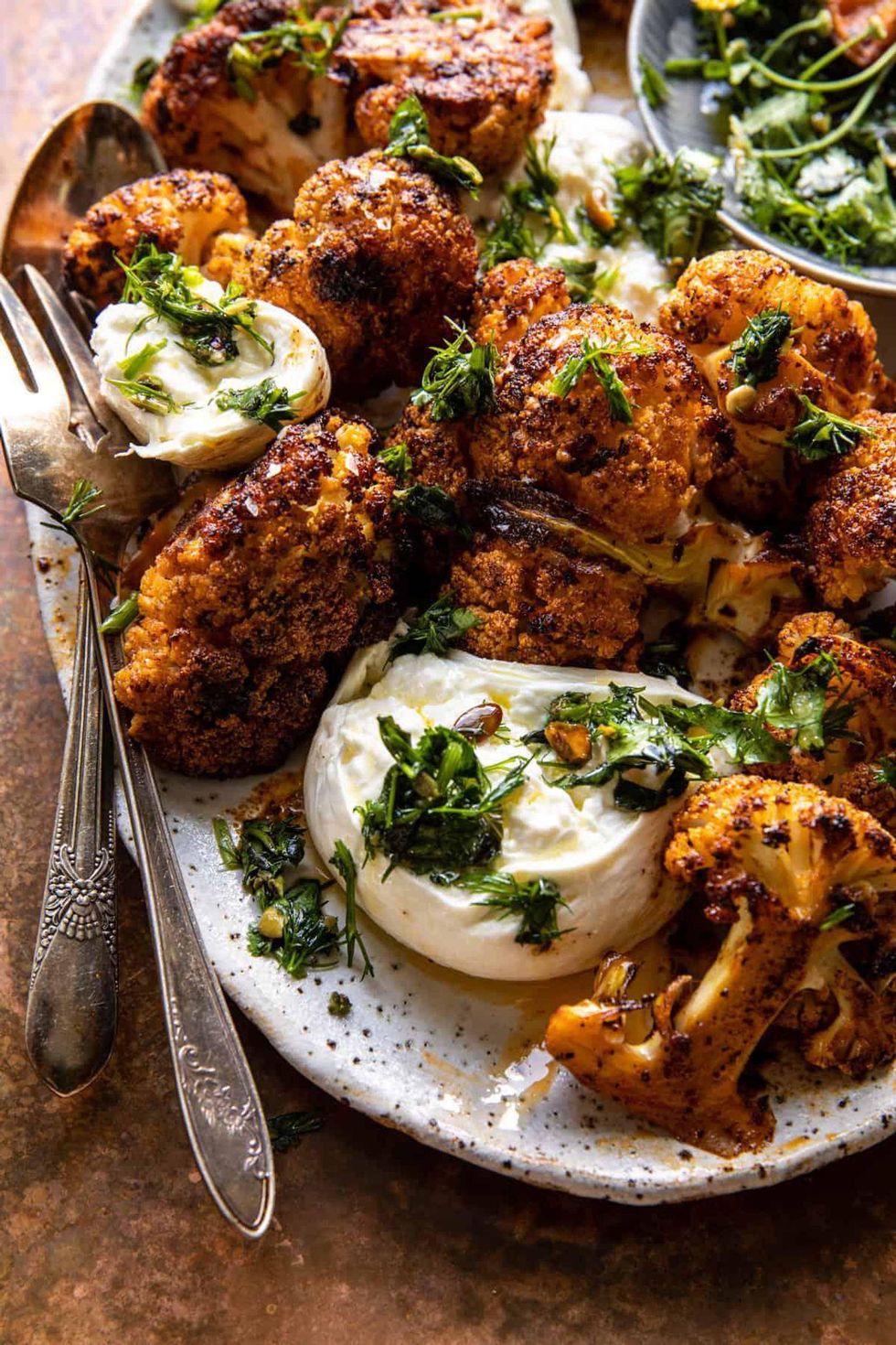 Cauliflower And Burrata Dish