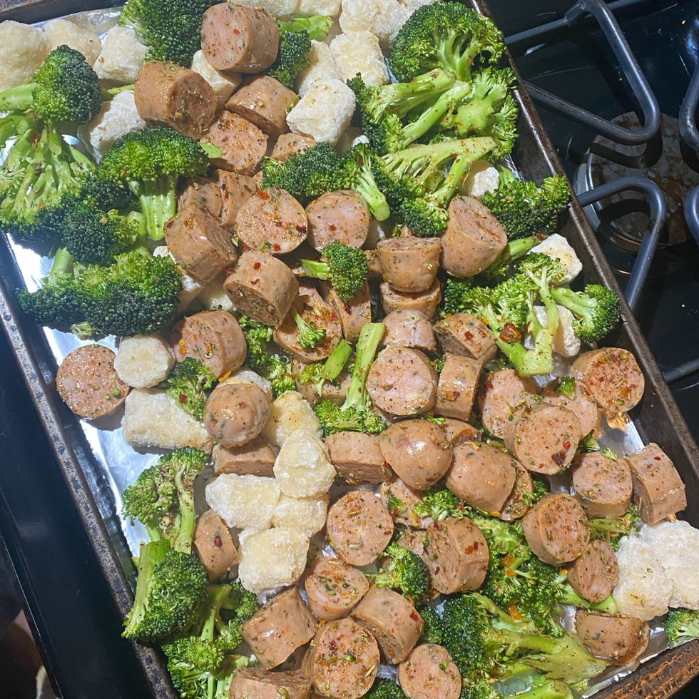 Cauliflower Gnocchi + Sweet Apple Chicken Sausage + Broccoli